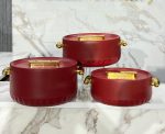 Luxury Royal Gold Handle Hotpot Set of 3 - Image 4